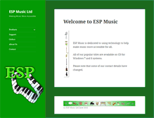 Tablet Screenshot of espmusic.co.uk